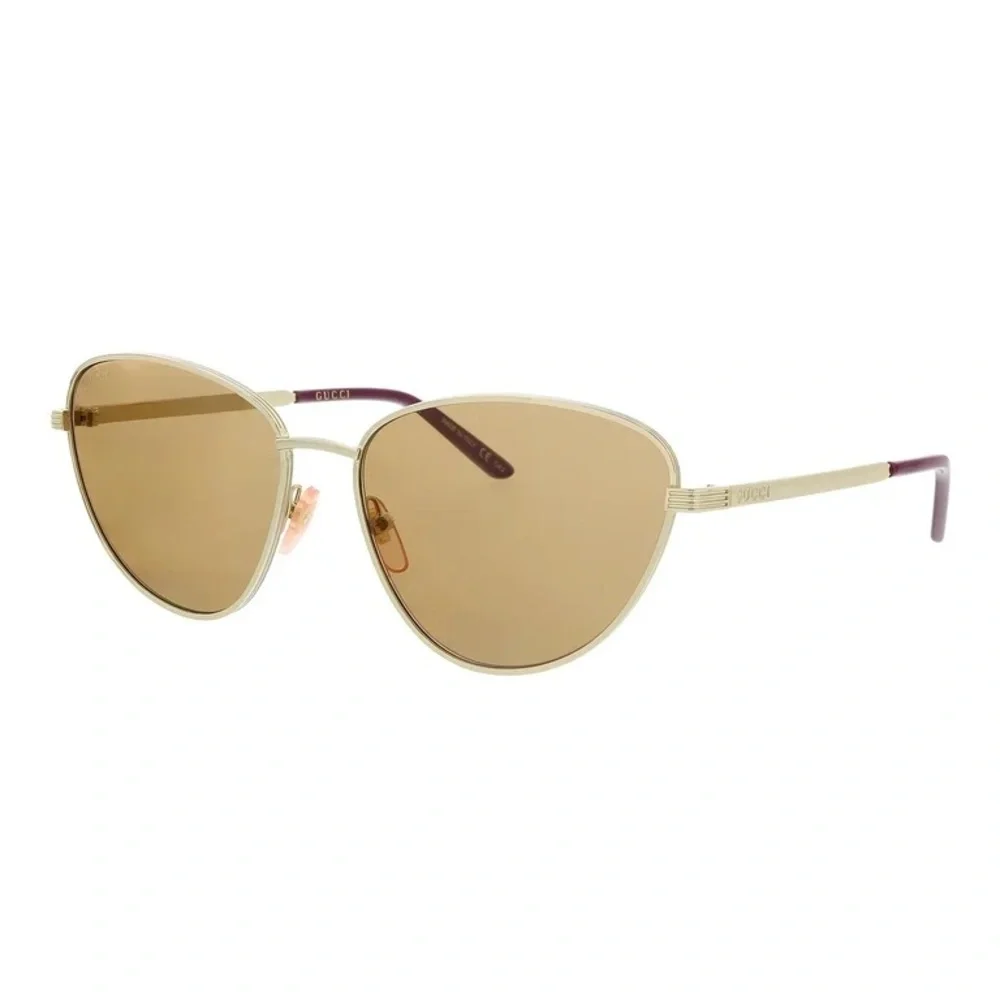 Gucci Gold Cat-Eye Sunglasses